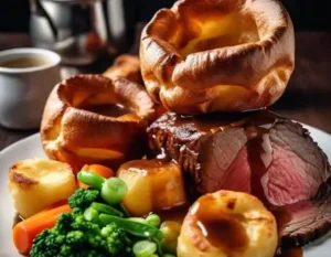 Roast Beef and Yorkshire Pudding Dinner Menu