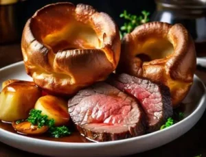 Roast Beef and Yorkshire Pudding Dinner Menu