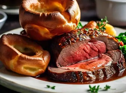 Roast Beef and Yorkshire Pudding Dinner Menu