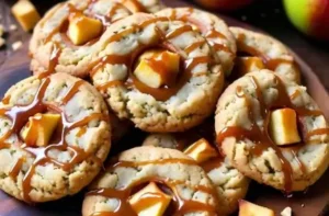 Delicious Homemade Caramel Apple Cookies