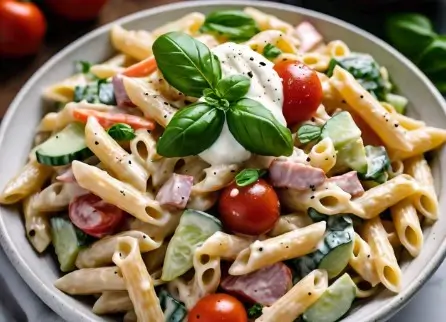 Easy Creamy Pasta Salad for Summer Picnics