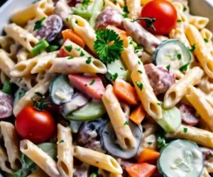 Easy Creamy Pasta Salad for Summer Picnics