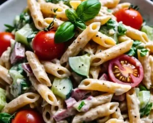 Easy Creamy Pasta Salad for Summer Picnics