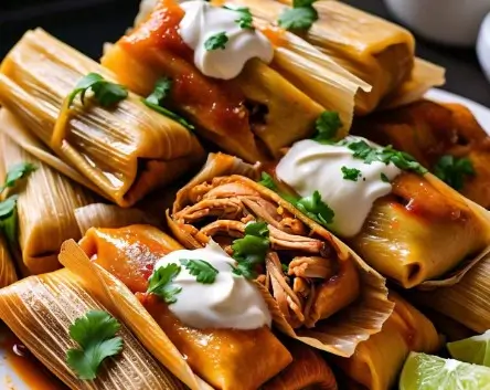 Easy Homemade Chicken Tamales Recipe