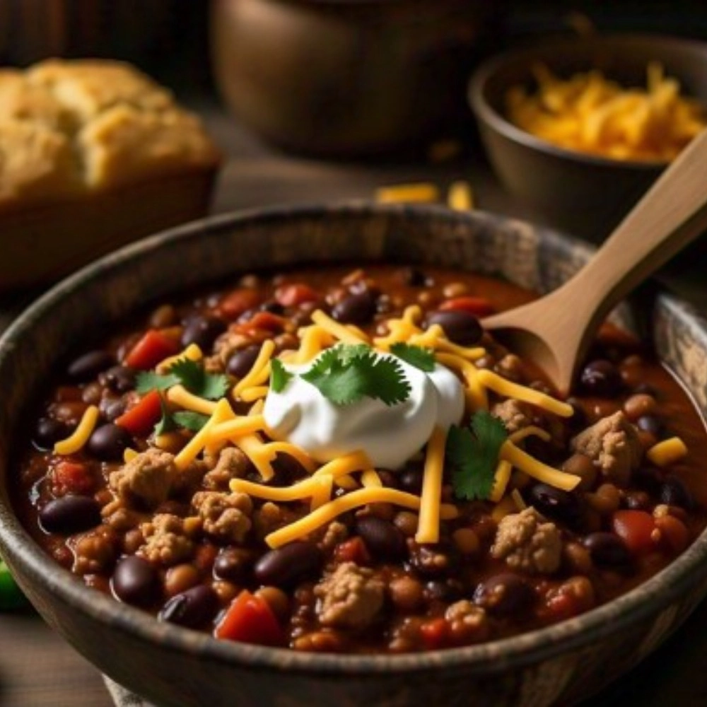 Savory Hearty Turkey Chili Recipe