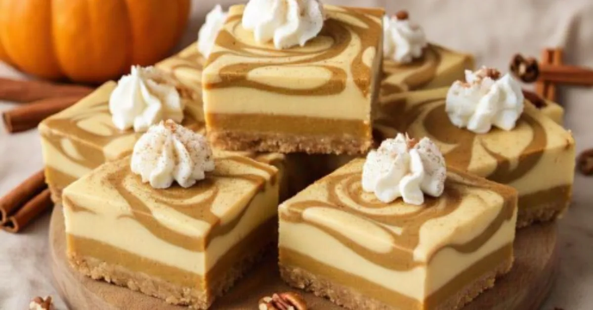 Recipe For Creamy Pumpkin Cheesecake Bars