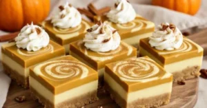 Recipe For Creamy Pumpkin Cheesecake Bars